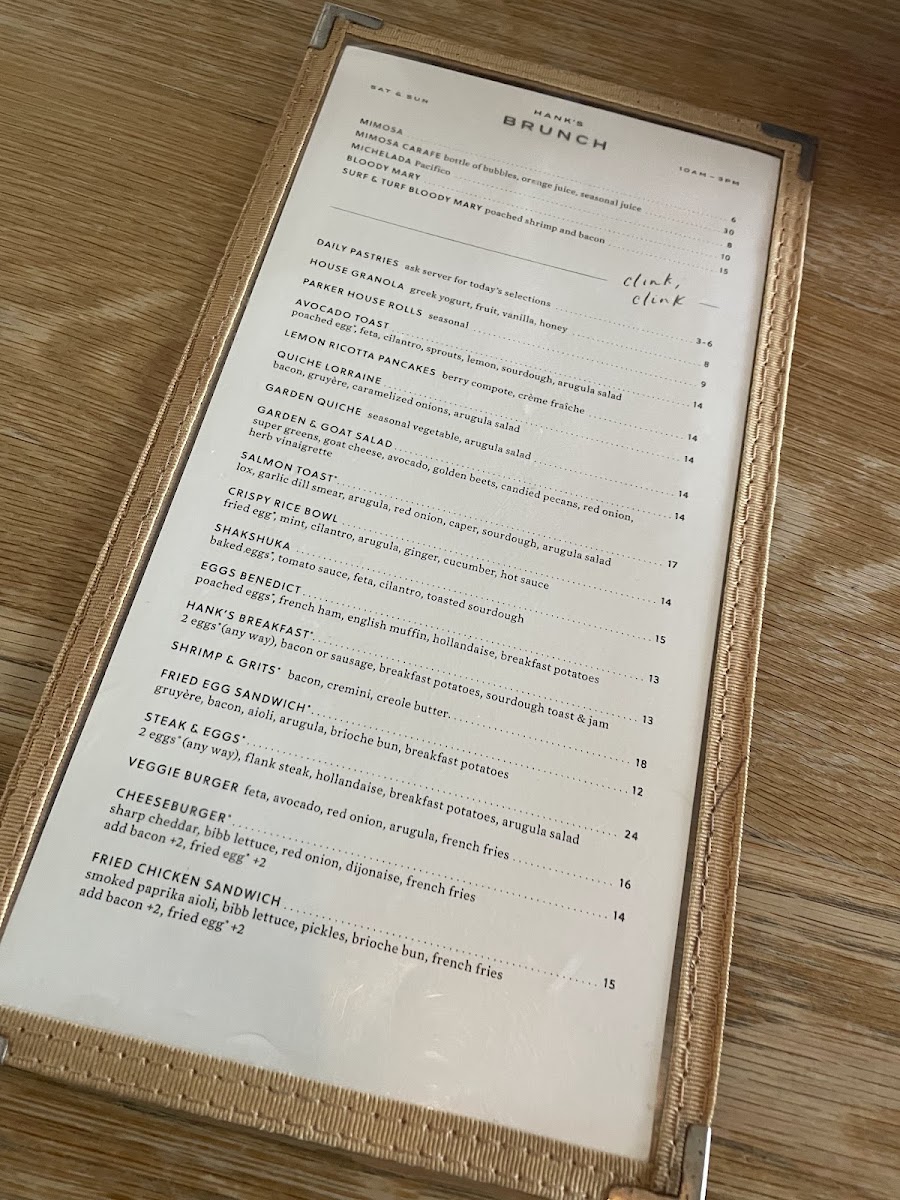 Hank's Austin Menu - Image 5